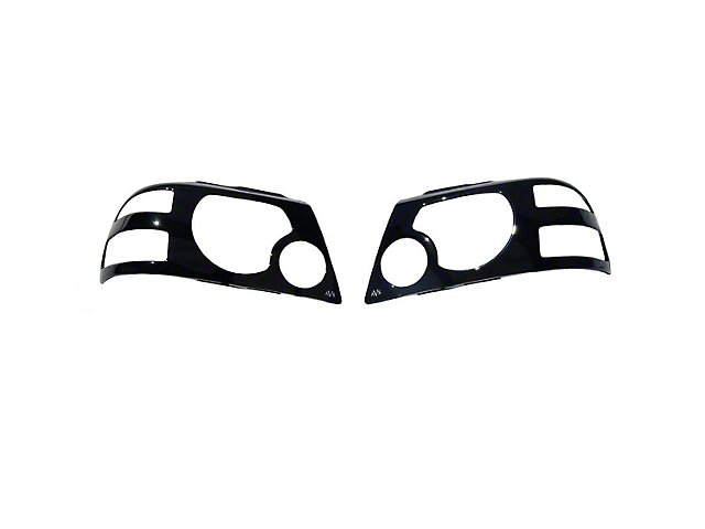 Projektorz Headlight Covers; Black (04-08 F-150)