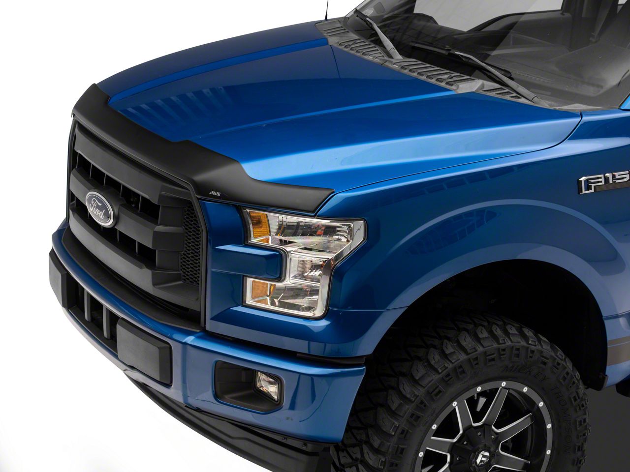 F150 Aeroskin Hood Protector; Matte Black (1520 F150, Excluding Raptor)