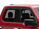 Low Profile Ventvisor Window Deflectors; Front and Rear; Dark Smoke (15-26 F-150 SuperCrew)