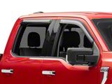Ventvisor Window Deflectors; Front and Rear; Dark Smoke (15-26 F-150 SuperCrew)