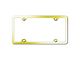 Thin 4-Hole ABS License Plate Frame (Universal; Some Adaptation May Be Required)