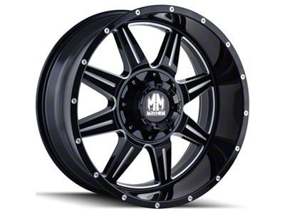 Mayhem Wheels Monstir Gloss Black Milled 6-Lug Wheel; 20x9; 0mm Offset (03-09 4Runner)