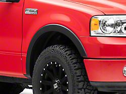 Factory Style Fender Flares; Front and Rear; Smooth Black (04-08 F-150 Styleside)