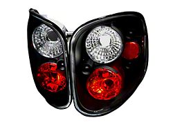 LED Tail Lights; Matte Black Housing; Clear Lens (97-03 F-150 Flareside; 01-03 F-150 SuperCrew)