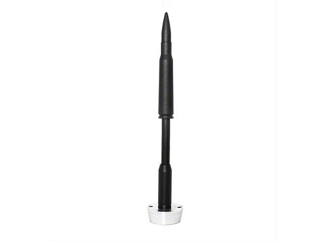 50 Caliber Billet Aluminum Antenna with 3.50-Inch Mast; Black (Universal; Some Adaptation May Be Required)