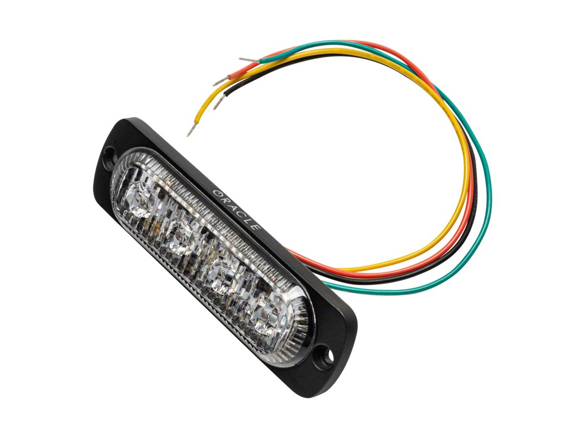 Oracle Jeep Wrangler 4-LED Slim Strobe Light; Red 3510-003 (Universal; Some  Adaptation May Be Required) - Free Shipping