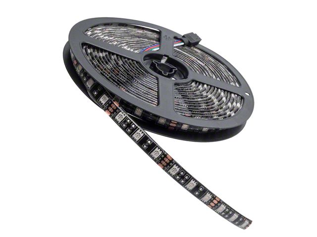 Oracle 12-Inch Black Backing Exterior LED Flexible Strip; UV/Purple (Universal; Some Adaptation May Be Required)