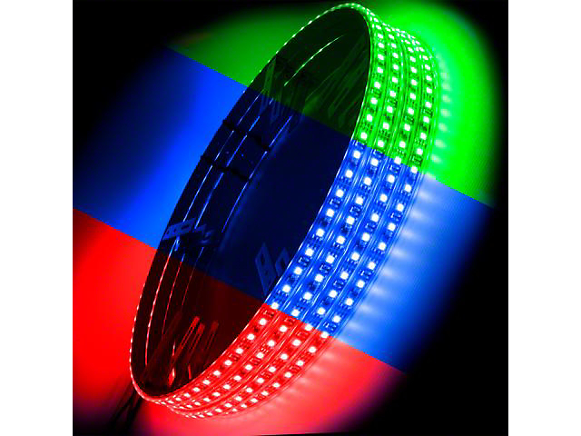Oracle ColorSHIFT LED Illuminated Wheel Rings (Universal; Some Adaptation May Be Required)