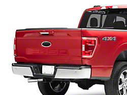 SEC10 Rear Logo Cover; Matte Black (21-26 F-150 w/o Tailgate Applique)