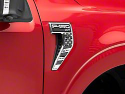 SEC10 Fender Grille Printed Decal; Distressed Flag (21-26 F-150, Excluding Raptor)