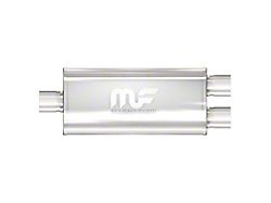 Magnaflow 5x8-Inch Oval Center/Dual Straight-Through Performance Muffler; 3-Inch Inlet/2.50-Inch Outlet (Universal; Some Adaptation May Be Required)