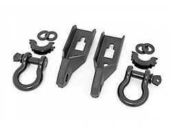 Rough Country Tow Hook to Shackle Conversion Kit with D-Rings and Rubber Isolators (09-23 F-150)