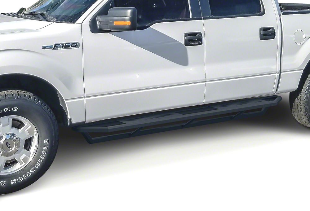 F-150 Rocker Armor Side Step Bars; Matte Black (09-14 F-150 SuperCrew)