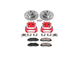 PowerStop Z23 Evolution Sport 5-Lug Brake Rotor, Pad and Caliper Kit; Front (97-Early 00 2WD F-150 w/ Rear Wheel ABS & Drum Brakes)