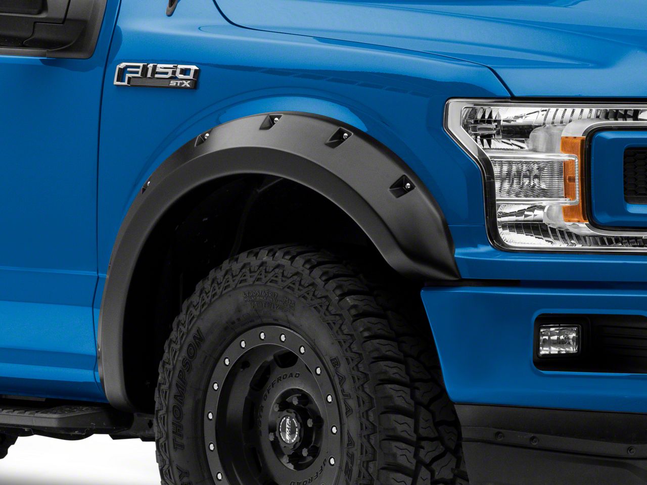 Rough Country F-150 E-Series Fender Flares; Flat Black L-F11812 (18-20 ...