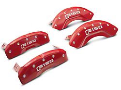 MGP Red Caliper Covers with 2015 Style F-150 Logo; Front and Rear (21-23 F-150)