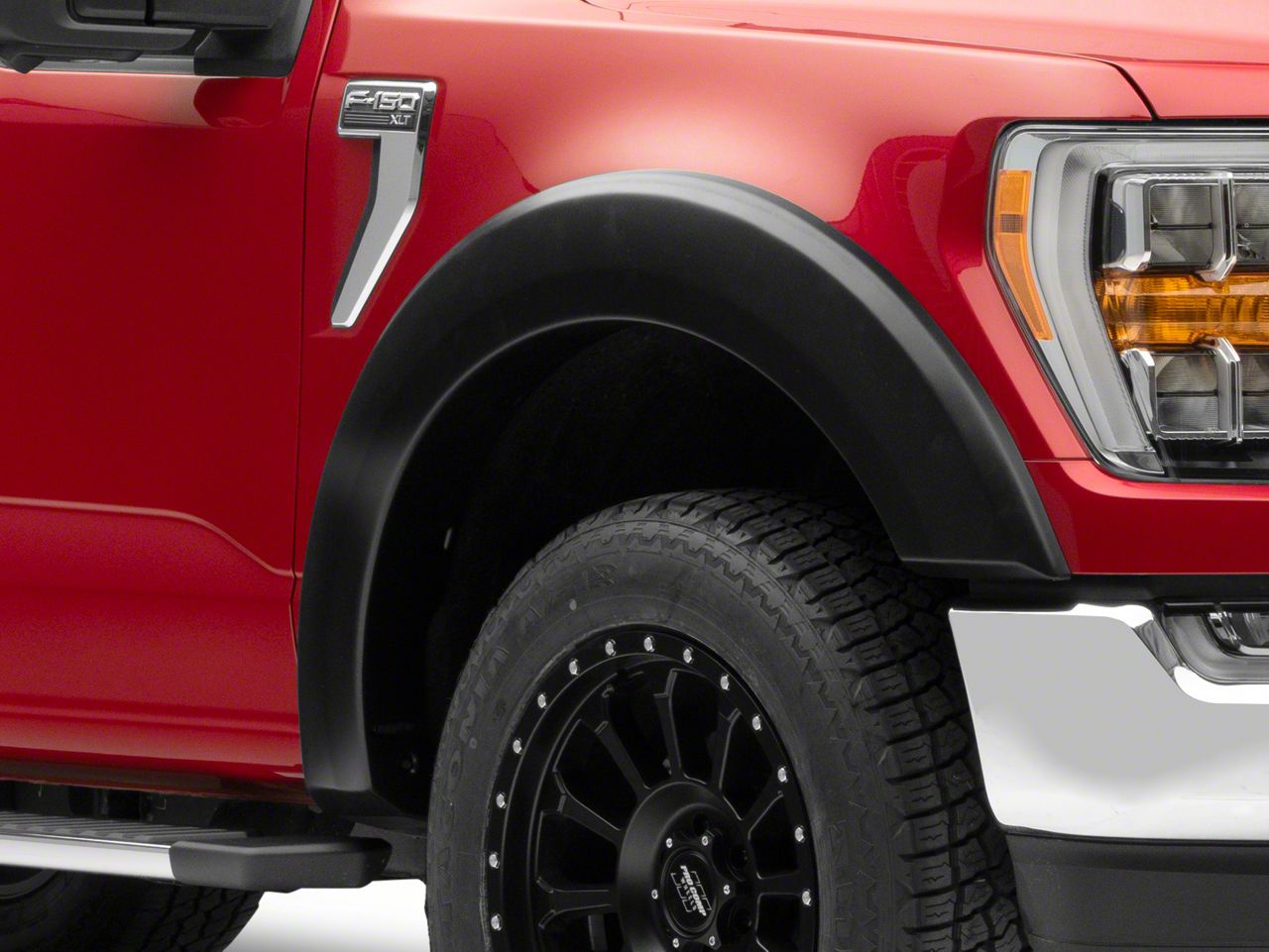 Bushwacker F150 ExtendAFender Flares; Front and Rear; Matte Black