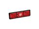 Trailer Tail Light 84; Recessed Triple Long Horizonal Red, Backup, Red; Black Base