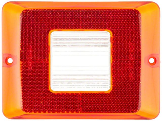 Replacement Horizontal Tail Light Lens with Clear Backup for 84, 85, and 86