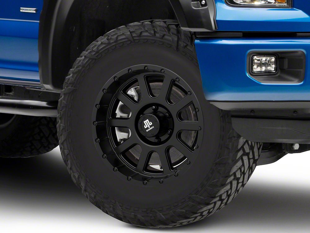 Mammoth Vex Satin Black Machined 6-Lug Wheel; 20x9; -6mm