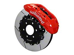 Wilwood TX6R Front Big Brake Kit with 15.50-Inch Slotted Rotors; Red Calipers (17-19 F-150 Raptor)
