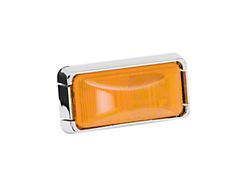 Clearance Lens; Number 37; Amber; With Base And Wire; Chrome