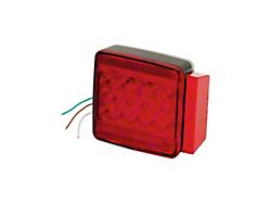 6-Function LED Submersible Combination Tail Lights; For Under 80-Inch Wide Trailer; Passenger Side