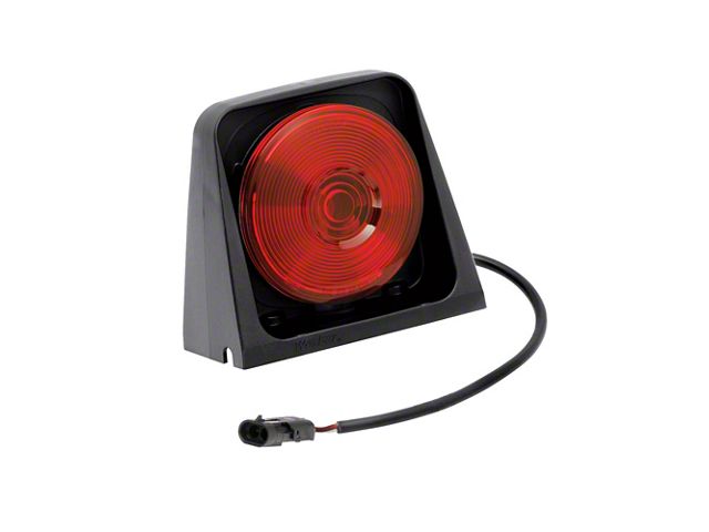Agricultural Light; Single; Red and Black; With Brake Light Function; With 2-Way Weather Pack Shroud