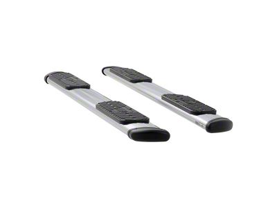 Regal 7-Inch Wheel-to-Wheel Oval Side Step Bars; Polished Stainless (07-17 Tundra Regular Cab w/ 8-Foot Bed)