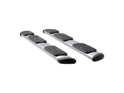Regal 7-Inch Oval Side Step Bars without Mounting Brackets; Polished Stainless (07-21 Tundra CrewMax w/ 5-1/2-Foot Bed)
