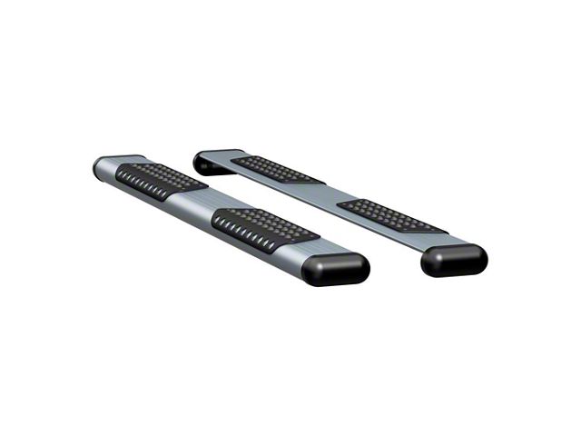 O-Mega II 6-Inch Oval Side Step Bars without Mounting Brackets; Silver (07-17 Tundra Regular Cab)