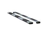 O-Mega II 6-Inch Wheel-to-Wheel Oval Side Step Bars without Mounting Brackets; Silver (06-08 RAM 1500 Mega Cab)