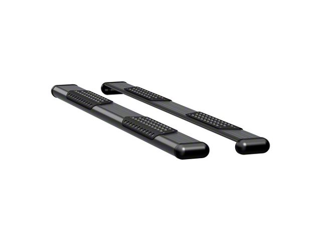 O-Mega II 6-Inch Oval Side Step Bars without Mounting Brackets; Textured Black (07-14 Tundra Regular Cab w/ 6-1/2-Foot Bed; 07-21 Tundra Double Cab)