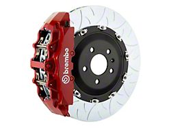 Brembo GT Series 8-Piston Front Big Brake Kit with 15-Inch 2-Piece Type 3 Slotted Rotors; Red Calipers (00-03 2WD F-150)