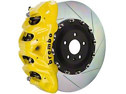 Brembo GT Series 8-Piston Front Big Brake Kit with 16.20-Inch 2-Piece Type 1 Slotted Rotors; Yellow Calipers (15-20 F-150, Excluding Raptor)