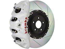 Brembo GT Series 8-Piston Front Big Brake Kit with 16.20-Inch 2-Piece Type 1 Slotted Rotors; White Calipers (15-20 F-150, Excluding Raptor)