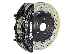 Brembo GT Series 6-Piston Front Big Brake Kit with 15-Inch 2-Piece Cross Drilled Rotors; Black Calipers (2004 4WD F-150)