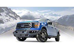 Fab Fours Matrix Winch Front Bumper with Full Guard; Matte Black (21-22 F-150, Excluding Raptor)