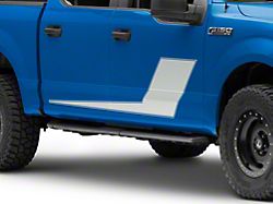 SEC10 Side Stripes with Pinstripe; Silver (97-26 F-150)