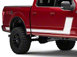 SEC10 Side Stripes with 1-Piece Pinstripe; White (97-26 F-150)