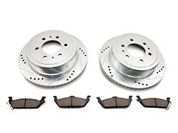 Proven Ground C&L Series Super Sport HD Cross-Drilled and Slotted 6-Lug Brake Rotor and Pad Kit; Rear (04-11 F-150)