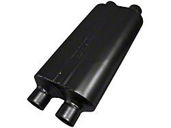 Flowmaster 50 Series HD Dual In/Dual Out Oval Muffler; 2.50-Inch Inlet/2.50-Inch Outlet (Universal; Some Adaptation May Be Required)