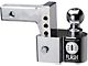 FLASH ISBM Series 2-Inch Receiver Hitch Adjustable Ball Mount with 2-Inch and 2-5/16-Inch Chrome Ball; 4-Inch Drop (Universal; Some Adaptation May Be Required)