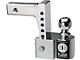 FLASH ISBM Series 2-Inch Receiver Hitch Adjustable Ball Mount with 2-Inch and 2-5/16-Inch Chrome Ball; 6-Inch Drop (Universal; Some Adaptation May Be Required)