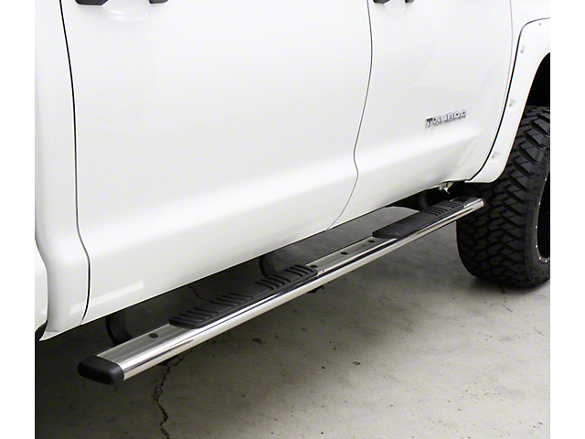 5-Inch OE Xtreme Low Profile Side Step Bars; Stainless Steel (17-22 F-350 Super Duty SuperCab)
