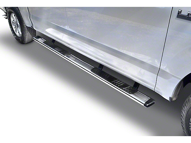 5-Inch OE Xtreme Low Profile Side Step Bars; Stainless Steel (17-22 F-350 Super Duty SuperCrew)