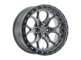 Weld Off-Road Ledge Six Satin Gunmetal with Satin Black Ring 6-Lug Wheel; 20x9; 20mm Offset (21-26 F-150)