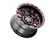 Weld Off-Road Flare Gloss Black Milled Red 6-Lug Wheel; 20x9; 0mm Offset (16-23 Tacoma)
