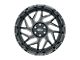 Weld Off-Road Fulcrum Gloss Black Milled 6-Lug Wheel; 22x10; -18mm Offset (05-15 Tacoma)