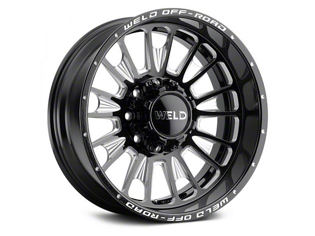 Weld Off-Road Scorch Gloss Black Milled 6-Lug Wheel; 22x10; 13mm Offset (22-23 Tundra)